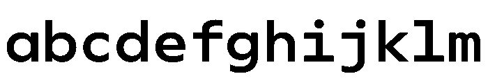WorkhorseGeoMono Semibold Instance FONT