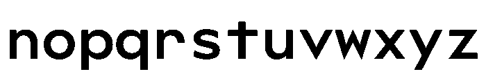 WorkhorseGeoMono Semibold Instance Font LOWERCASE
