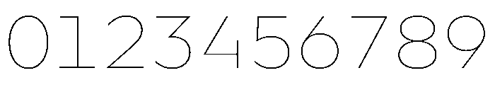 WorkhorseGeoMono Thin Instance Font OTHER CHARS