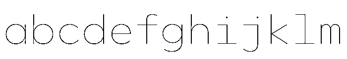 WorkhorseGeoMono Thin Instance FONT