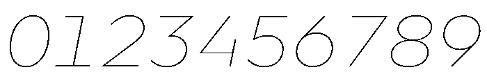 WorkhorseGeoMono ThinOblique Instance Font OTHER CHARS
