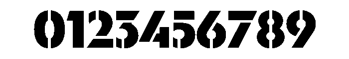 WorkhorseGeoStencil BlackMax Instance Font OTHER CHARS