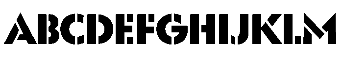WorkhorseGeoStencil BlackMax Instance FONT