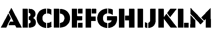 WorkhorseGeoStencil BlackMed Instance FONT