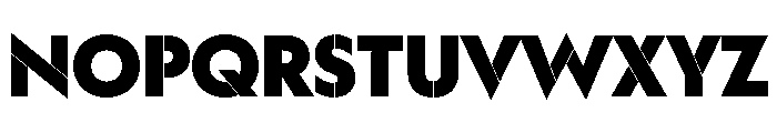WorkhorseGeoStencil BlackMin Instance Font LOWERCASE