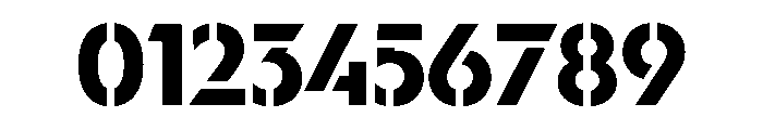 WorkhorseGeoStencil BoldMax Instance Font OTHER CHARS