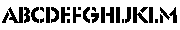 WorkhorseGeoStencil BoldMax Instance FONT