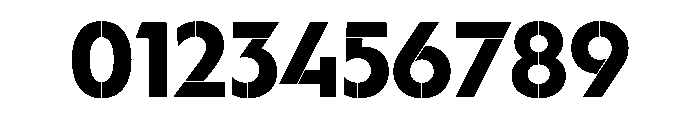 WorkhorseGeoStencil BoldMin Instance Font OTHER CHARS
