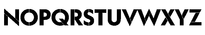 WorkhorseGeoStencil BoldMin Instance Font UPPERCASE