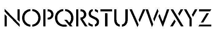 WorkhorseGeoStencil BookMax Instance Font LOWERCASE