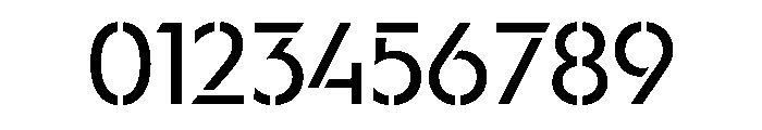 WorkhorseGeoStencil BookMed Instance Font OTHER CHARS