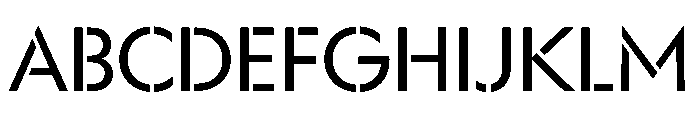 WorkhorseGeoStencil BookMed Instance FONT
