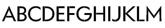 WorkhorseGeoStencil BookMin Instance Font UPPERCASE