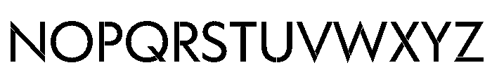 WorkhorseGeoStencil BookMin Instance Font UPPERCASE