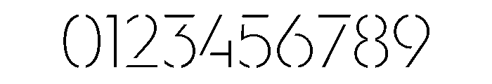 WorkhorseGeoStencil ExtraLightMax Instance Font OTHER CHARS