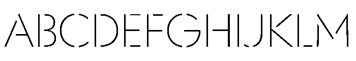 WorkhorseGeoStencil ExtraLightMax Instance FONT