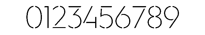 WorkhorseGeoStencil ExtraLightMed Instance Font OTHER CHARS