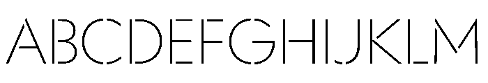 WorkhorseGeoStencil ExtraLightMed Instance FONT