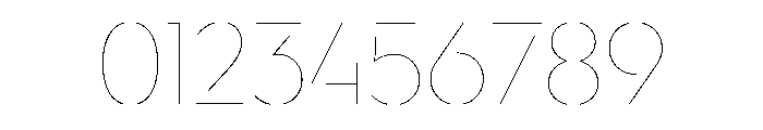WorkhorseGeoStencil HairlineMax Instance Font OTHER CHARS