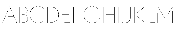 WorkhorseGeoStencil HairlineMax Instance FONT
