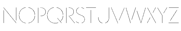WorkhorseGeoStencil HairlineMax Instance Font LOWERCASE