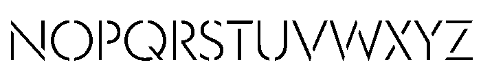 WorkhorseGeoStencil LightMax Instance Font UPPERCASE