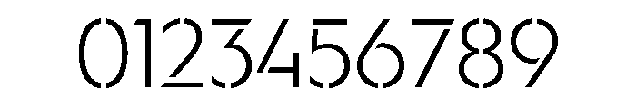 WorkhorseGeoStencil LightMed Instance Font OTHER CHARS