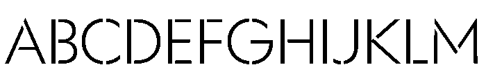 WorkhorseGeoStencil LightMed Instance FONT