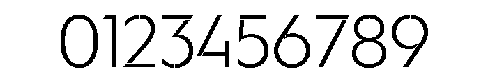 WorkhorseGeoStencil LightMin Instance Font OTHER CHARS
