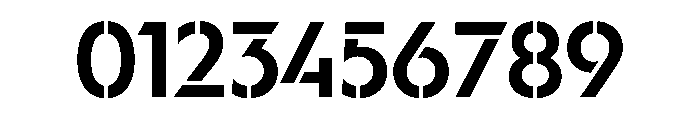WorkhorseGeoStencil SemiboldMed Instance Font OTHER CHARS