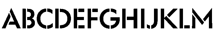 WorkhorseGeoStencil SemiboldMed Instance FONT