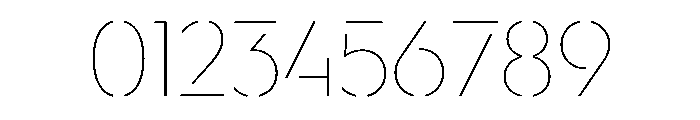 WorkhorseGeoStencil ThinMax Instance Font OTHER CHARS