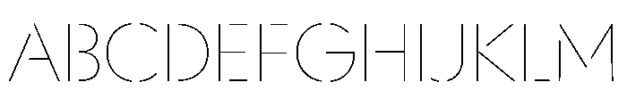 WorkhorseGeoStencil ThinMax Instance FONT