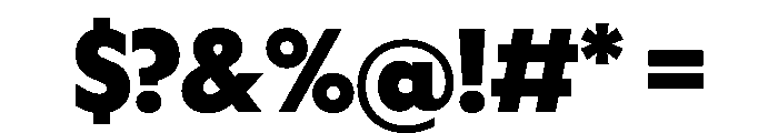 WorkhorseGeometric Black Instance Font OTHER CHARS