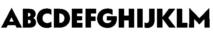 WorkhorseGeometric Black Instance Font UPPERCASE