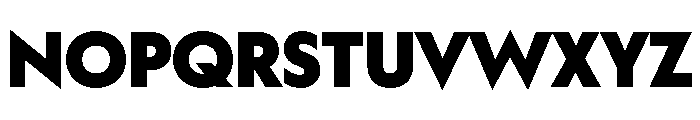 WorkhorseGeometric Black Instance Font UPPERCASE