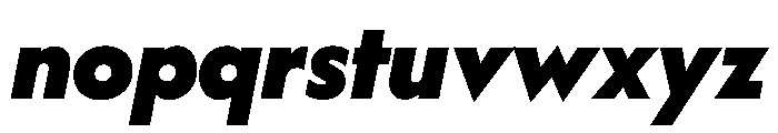 WorkhorseGeometric BlackOblique Instance Font LOWERCASE