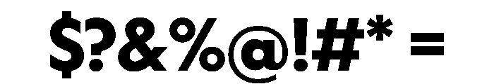 WorkhorseGeometric Bold Instance Font OTHER CHARS