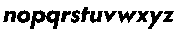 WorkhorseGeometric BoldOblique Instance Font LOWERCASE