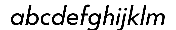 WorkhorseGeometric BookOblique Instance FONT