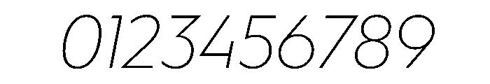 WorkhorseGeometric ExtraLightOblique Instance Font OTHER CHARS
