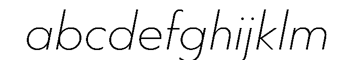 WorkhorseGeometric ExtraLightOblique Instance FONT