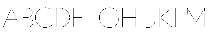 WorkhorseGeometric Hairline Instance Font UPPERCASE