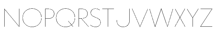 WorkhorseGeometric Hairline Instance Font UPPERCASE