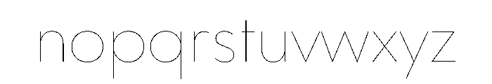 WorkhorseGeometric Hairline Instance Font LOWERCASE