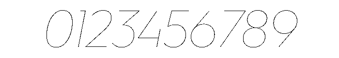WorkhorseGeometric HairlineOblique Instance Font OTHER CHARS