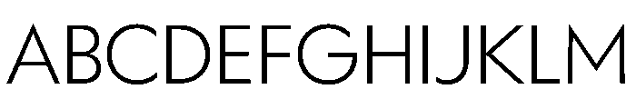 WorkhorseGeometric Light Instance Font UPPERCASE