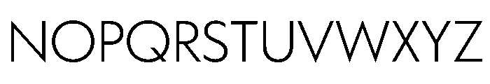 WorkhorseGeometric Light Instance Font UPPERCASE