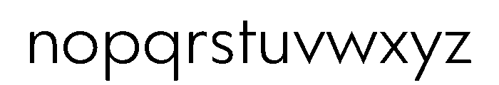 WorkhorseGeometric Light Instance Font LOWERCASE