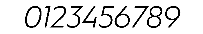 WorkhorseGeometric LightOblique Instance Font OTHER CHARS